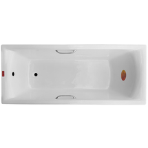 Чугунная ванна Finn Kvadro 180x75 с отверстиями под ручки и антискольжением - фото, отзывы, цена