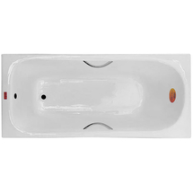 Ванна чугунная Finn Standard 180x80 углубленная с отверстиями под ручки и антискольжением - фото, отзывы, цена