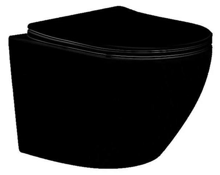 Унитаз подвесной Aquatek Европа AQ1901-MB с сиденьем Soft Close, матовый черный - фото, отзывы, цена