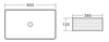 Раковина накладная BelBagno BB1408, 650х360х120мм, прямоугольная - фото, отзывы, цена