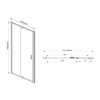 Душевая дверь Vincea Intra VDP-1I9010CL, 900/1000, хром, стекло прозрачное - фото, отзывы, цена