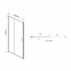 Душевая дверь Vincea Garda VDS-1G120CL, 1200, хром, стекло прозрачное - фото, отзывы, цена
