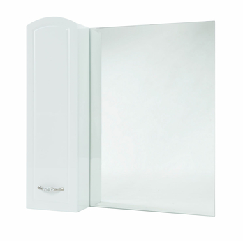 Зеркальный шкаф Bellezza Амелия-70, белый, левый - фото, отзывы, цена