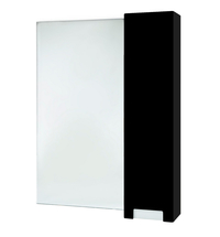 Зеркальный шкаф Bellezza Пегас-70, черный, правый - фото, отзывы, цена