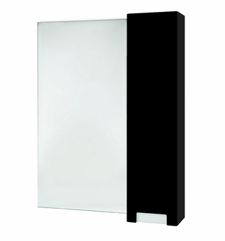 Зеркальный шкаф Bellezza Пегас-90, черный, правый - фото, отзывы, цена