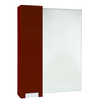 Зеркальный шкаф Bellezza Пегас-90, красный, левый - фото, отзывы, цена
