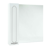 Зеркальный шкаф Bellezza Тиффани-75, белый (патина)/серебро, левый/правый - фото, отзывы, цена