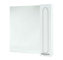 Зеркальный шкаф Bellezza Тиффани-85, белый (патина)/серебро, левый/правый - фото, отзывы, цена