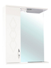Зеркальный шкаф Bellezza Элеганс-55, бежевый, подсветка, левый - фото, отзывы, цена