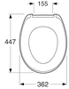 Крышка-сиденье Gustavsberg Saval 2.0/Nordic 3, пластик, быстросъемное с микролифтом, 8780S101 - фото, отзывы, цена