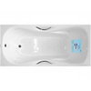 Чугунная ванна Aqualux Anatomic 150X75 с отверстиями под ручки - фото, отзывы, цена