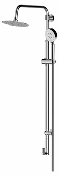 Душевая стойка без смесителя с верхним и ручным душем BelBagno BB-COLD-U-CRM с прямоугольной ручкой - фото, отзывы, цена