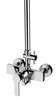 Душевая стойка без смесителя с верхним и ручным душем BelBagno BB-COLD-U-CRM с прямоугольной ручкой - фото, отзывы, цена