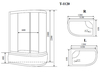 Душевая кабина Timo Comfort T-8820 P L Fabric Glass, 120х85х220см - фото, отзывы, цена