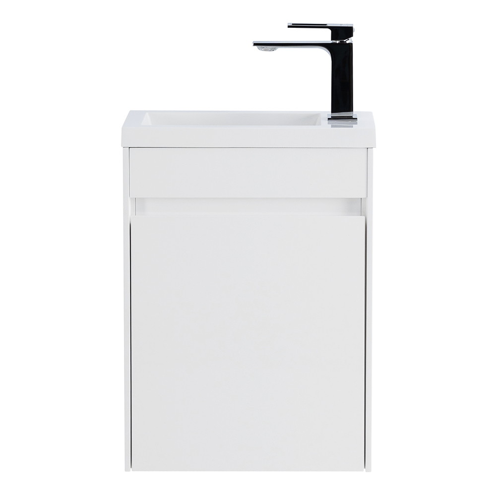 Тумба с раковиной belbagno pietra mini 40 l bianco lucido