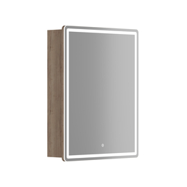 Зеркальный шкаф Sancos Mirror 60, с LED подсветкой, дуб галифакс натуральный, MI60EG - фото, отзывы, цена