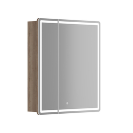 Зеркальный шкаф Sancos Mirror 70, с LED подсветкой, дуб галифакс натуральный, MI70EG - фото, отзывы, цена