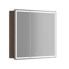 Зеркальный шкаф Sancos Mirror 90, с LED подсветкой, дуб чарльстон, MI90ECH - фото, отзывы, цена