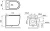 Унитаз подвесной безободковый Art & Max Elegant AM9316CHR - фото, отзывы, цена