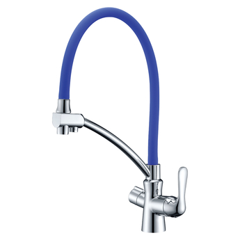 Смеситель Lemark Comfort LM3070C-Blue для кухни с подключением к фильтру с питьевой водой - фото, отзывы, цена