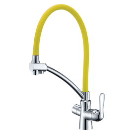 Смеситель Lemark Comfort LM3070C-Yellow для кухни  с подключением к фильтру с питьевой водой - фото, отзывы, цена