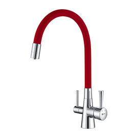 Смеситель Lemark Comfort LM3075C-Red для кухни  с подключением к фильтру с питьевой водой - фото, отзывы, цена
