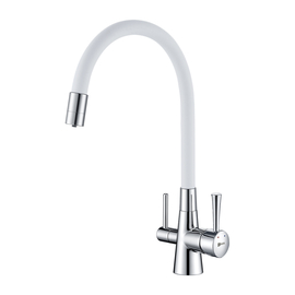 Смеситель Lemark Comfort LM3075C-White для кухни  с подключением к фильтру с питьевой водой - фото, отзывы, цена