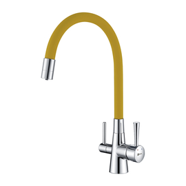 Смеситель Lemark Comfort LM3075C-Yellow для кухни  с подключением к фильтру с питьевой водой - фото, отзывы, цена