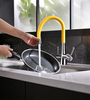 Смеситель Lemark Comfort LM3075C-Yellow для кухни с подключением к фильтру с питьевой водой - фото, отзывы, цена