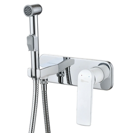 Смеситель Lemark Allegro LM5919CW с гигиеническим душем, встраиваемый - фото, отзывы, цена