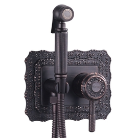 Смеситель Lemark Jasmine LM6619ORB с гигиеническим душем, встраиваемый - фото, отзывы, цена