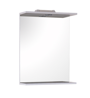 Зеркало Onika Омега 52 с подсветкой, белое - фото, отзывы, цена