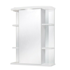 Зеркало-шкаф Onika Глория 55 с подсветкой, правый, белый - фото, отзывы, цена