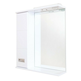 Зеркало-шкаф Onika Балтика 58 с подсветкой, левый, белый - фото, отзывы, цена