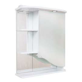 Зеркало-шкаф Onika Виола 60 с подсветкой, правый, белый - фото, отзывы, цена