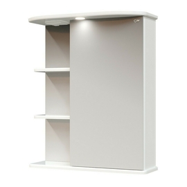 Зеркало-шкаф Onika Карина 60 с подсветкой, правый, белый - фото, отзывы, цена