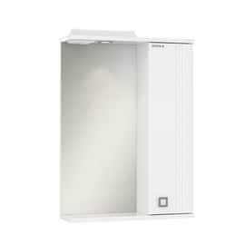 Зеркало-шкаф Onika Лига 60 с подсветкой, правый, белый - фото, отзывы, цена