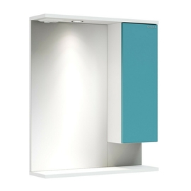 Зеркало-шкаф Onika Марви 60 с подсветкой, правый, бирюза - фото, отзывы, цена