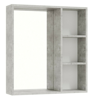 Зеркало-шкаф Onika Девис 65, бетон чикаго - фото, отзывы, цена