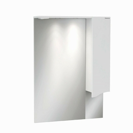 Зеркало-шкаф Onika Моника 75 с подсветкой, правый, белый - фото, отзывы, цена