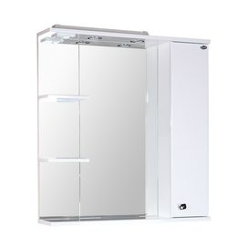 Зеркало-шкаф Onika Эльбрус 80 с подсветкой, правый, белый - фото, отзывы, цена