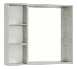 Зеркало-шкаф Onika Девис 80, бетон чикаго - фото, отзывы, цена