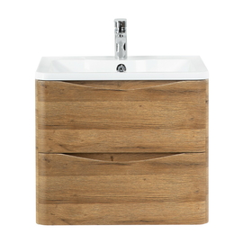 Тумба с раковиной подвесная BelBagno ACQUA 60 Rovere Rustico, раковина белая - фото, отзывы, цена