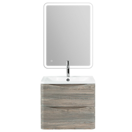 Тумба с раковиной подвесная BelBagno ACQUA 70 Серое дерево, раковина белая - фото, отзывы, цена