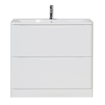 Тумба с раковиной напольная BelBagno ACQUA 80 Bianco Lucido, раковина белая - фото, отзывы, цена