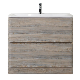 Тумба с раковиной напольная BelBagno ALBANO 100 Серое дерево, раковина белая - фото, отзывы, цена