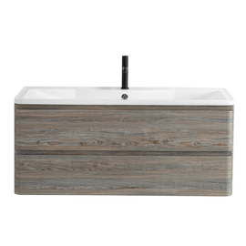 Тумба с раковиной подвесная BelBagno ALBANO 120 Серое дерево, раковина белая - фото, отзывы, цена