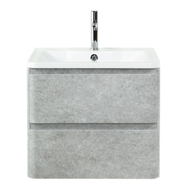 Тумба с раковиной подвесная BelBagno ALBANO 60 Cemento Verona Grigio, раковина белая - фото, отзывы, цена