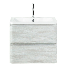 Тумба с раковиной подвесная BelBagno ALBANO 60 Rovere Vintage Bianco, раковина белая - фото, отзывы, цена