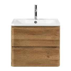 Тумба с раковиной подвесная BelBagno ALBANO 70 Rovere Rustico, раковина белая - фото, отзывы, цена